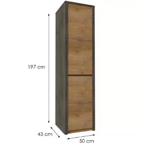 Obrazek Szafa Montana s1d dąb lefkas smooth grey