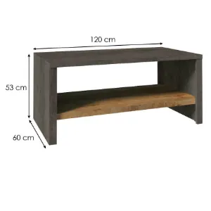 Obrazek Ława Montana st dąb lefkas smooth grey