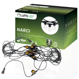 Obrazek Girlanda 230V NARCI 10M 10XE27