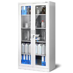 Obrazek Regał biurowy Amelia metalowy biały