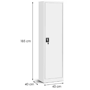 Obrazek Szafa biurowa Alex metalowa biały