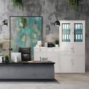 Obrazek Szafa biurowa Alex metalowa biały