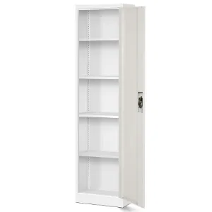 Obrazek Szafa biurowa Alex metalowa biały/sonoma