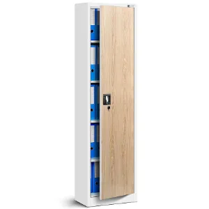 Obrazek Szafa biurowa Alex metalowa biały/sonoma