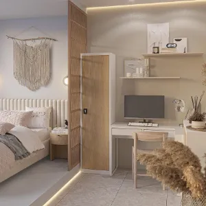 Obrazek Szafa biurowa Alex metalowa biały/sonoma