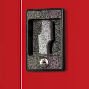 Obrazek Szafa biurowa Bruno metalowa antracyt/czerwony