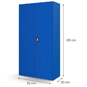 Obrazek Szafa biurowa Bruno metalowa niebieski