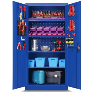 Obrazek Szafa biurowa Bruno metalowa niebieski