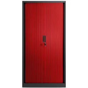 Obrazek Szafa biurowa Damian metalowa antracyt/czerwony