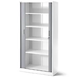 Obrazek Szafa biurowa Damian metalowa biały/szary