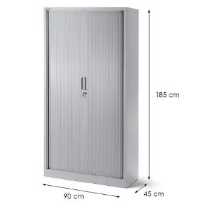 Obrazek Szafa biurowa Damian metalowa szary