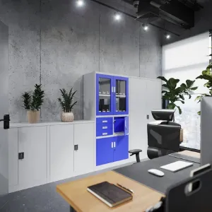 Obrazek Szafa biurowa Damian metalowa szary