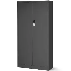 Obrazek Szafa biurowa Daniel+zamkiem elek. metalowa antracyt