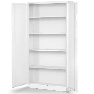 Obrazek Szafa biurowa Daniel+zamkiem elek. metalowa biały