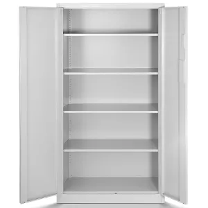 Obrazek Szafa biurowa Daniel+zamkiem elek. metalowa szary