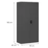 Obrazek Szafa biurowa Dawid metalowa antracyt