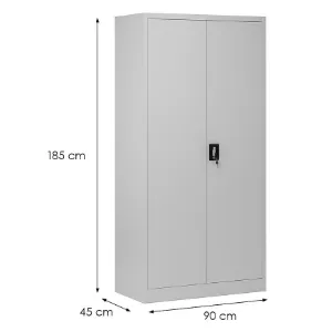 Obrazek Szafa biurowa Dawid metalowa szary