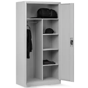 Obrazek Szafa biurowa Dawid metalowa szary