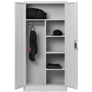 Obrazek Szafa biurowa Dawid metalowa szary