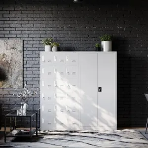 Obrazek Szafa biurowa Dawid metalowa szary