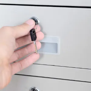 Obrazek Szafa biurowa Edmund metalowa szary