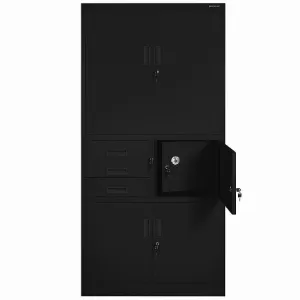 Obrazek Szafa biurowa Filip II metalowa czarny