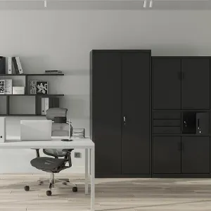 Obrazek Szafa biurowa Filip II metalowa czarny
