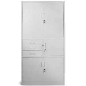 Obrazek Szafa biurowa Filip II metalowa szary