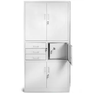 Obrazek Szafa biurowa Filip II metalowa szary