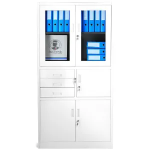 Obrazek Szafa biurowa Filip metalowa biały