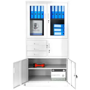 Obrazek Szafa biurowa Filip metalowa biały