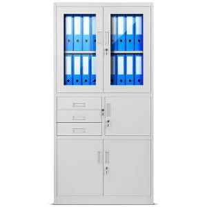 Obrazek Szafa biurowa Filip metalowa szary