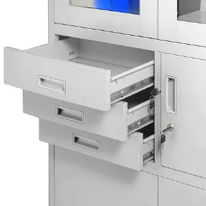 Obrazek Szafa biurowa Filip metalowa szary