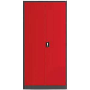 Obrazek Szafa Darek metalowa antracyt/czerwony