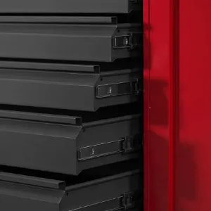 Obrazek Szafa Darek metalowa antracyt/czerwony