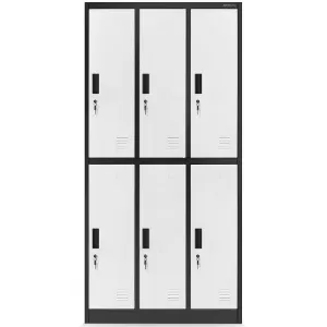 Obrazek Szafa Igor metalowa antracyt/biały