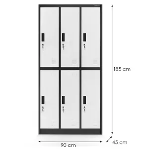 Obrazek Szafa Igor metalowa antracyt/biały
