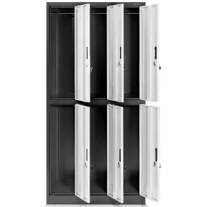 Obrazek Szafa Igor metalowa antracyt/biały