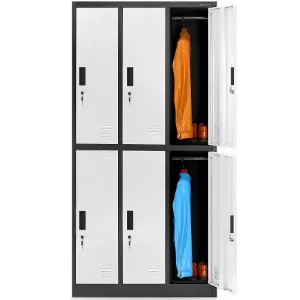 Obrazek Szafa Igor metalowa antracyt/biały