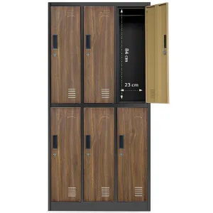 Obrazek Szafa Igor metalowa antracyt/orzech