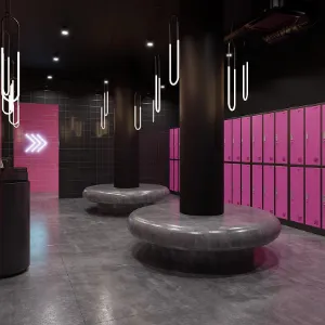 Obrazek Szafa Igor metalowa fuksja/antracyt