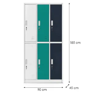 Obrazek Szafa Igor metalowa szary/multikolor