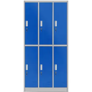 Obrazek Szafa Igor metalowa szary/niebieski