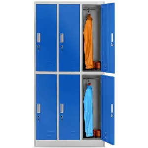 Obrazek Szafa Igor metalowa szary/niebieski