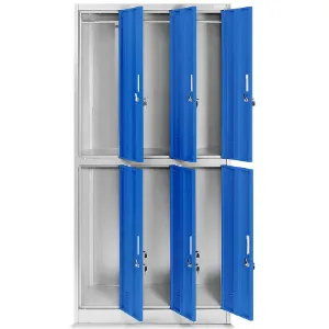 Obrazek Szafa Igor metalowa szary/niebieski