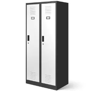 Obrazek Szafa Kacper metalowa antracyt/biały