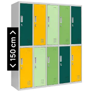 Obrazek Zestaw szafek bhp Bartuś metalowe szary/multikolor