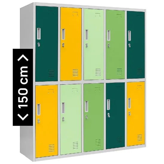 Obrazek Zestaw szafek bhp Bartuś metalowe szary/multikolor