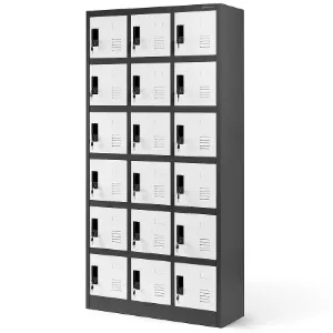 Obrazek Szafa Karol metalowa antracyt/biały