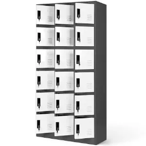 Obrazek Szafa Karol metalowa antracyt/biały